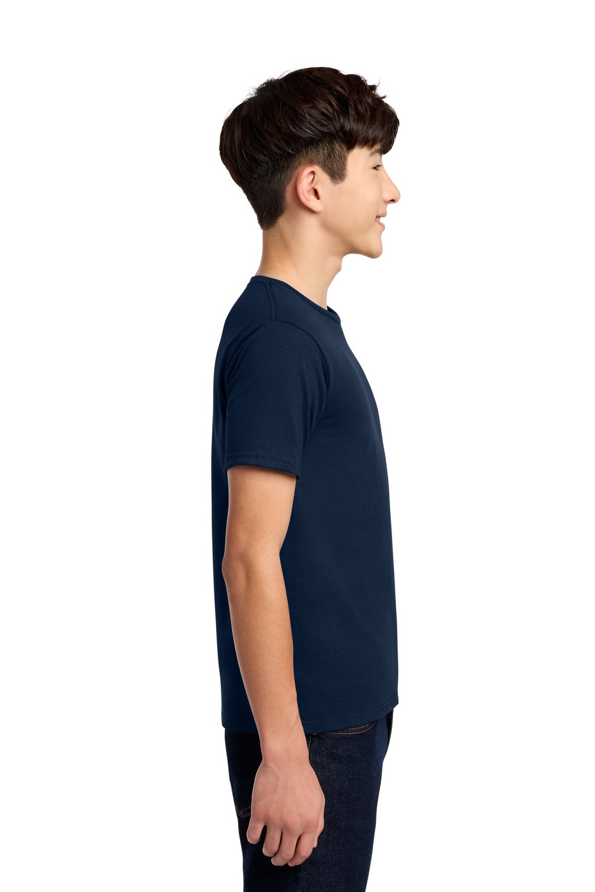 Jerzees - Youth Dri-Power 50/50 Cotton/Poly T-Shirt. 29B - J. Navy - side