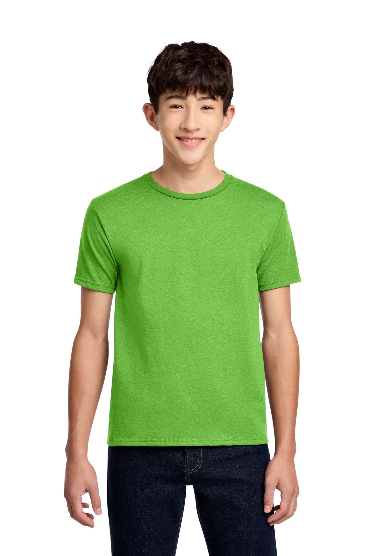 Jerzees - Youth Dri-Power 50/50 Cotton/Poly T-Shirt. 29B - Kiwi - front