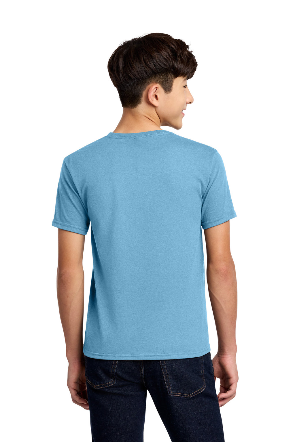 Jerzees - Youth Dri-Power 50/50 Cotton/Poly T-Shirt. 29B - Light Blue - back