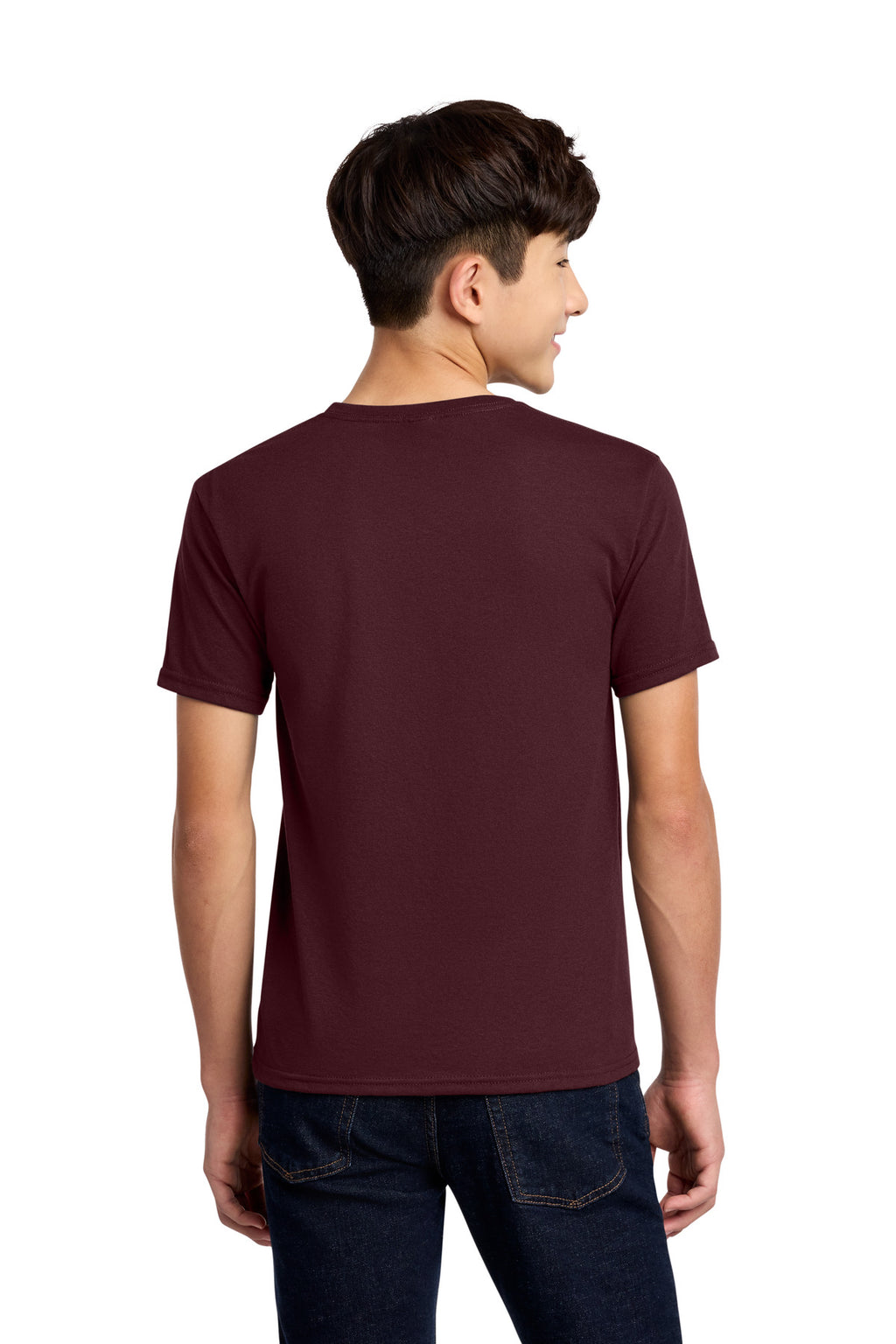 Jerzees - Youth Dri-Power 50/50 Cotton/Poly T-Shirt. 29B - Maroon - back