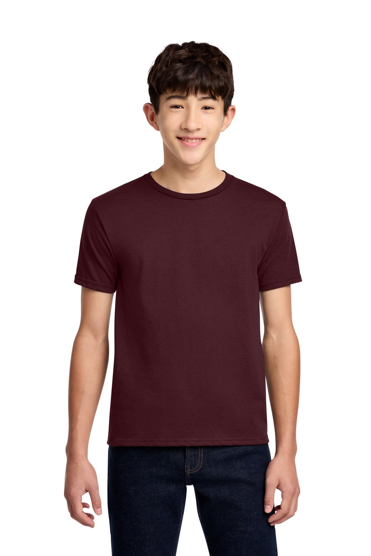 Jerzees - Youth Dri-Power 50/50 Cotton/Poly T-Shirt. 29B - Maroon - front