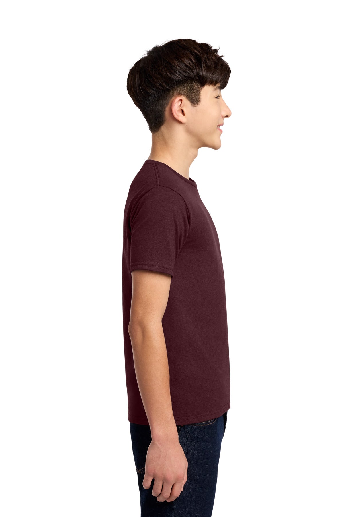 Jerzees - Youth Dri-Power 50/50 Cotton/Poly T-Shirt. 29B - Maroon - side