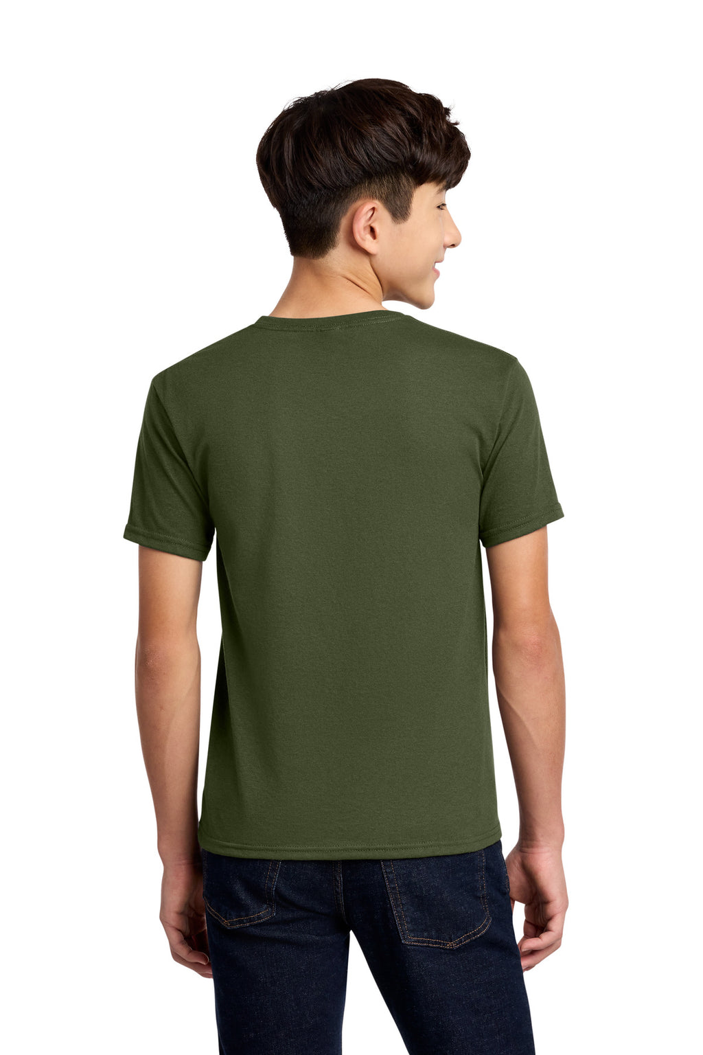 Jerzees - Youth Dri-Power 50/50 Cotton/Poly T-Shirt. 29B - Military Green - back