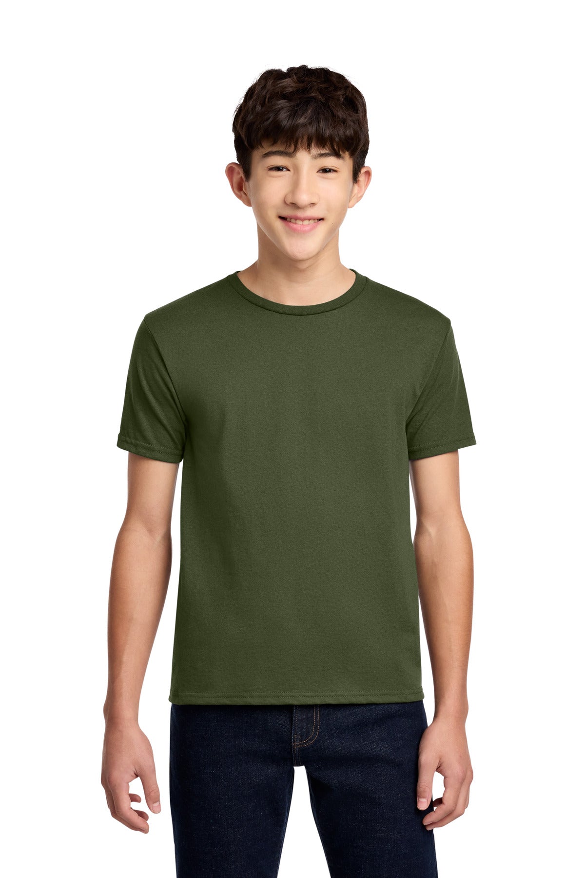 Jerzees - Youth Dri-Power 50/50 Cotton/Poly T-Shirt. 29B - Military Green - front