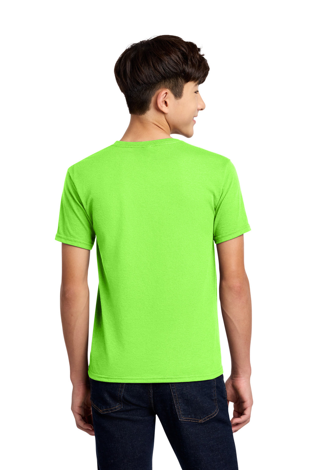 Jerzees - Youth Dri-Power 50/50 Cotton/Poly T-Shirt. 29B - Neon Green - back