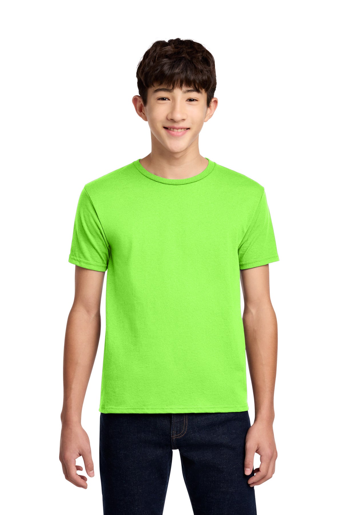 Jerzees - Youth Dri-Power 50/50 Cotton/Poly T-Shirt. 29B - Neon Green - front