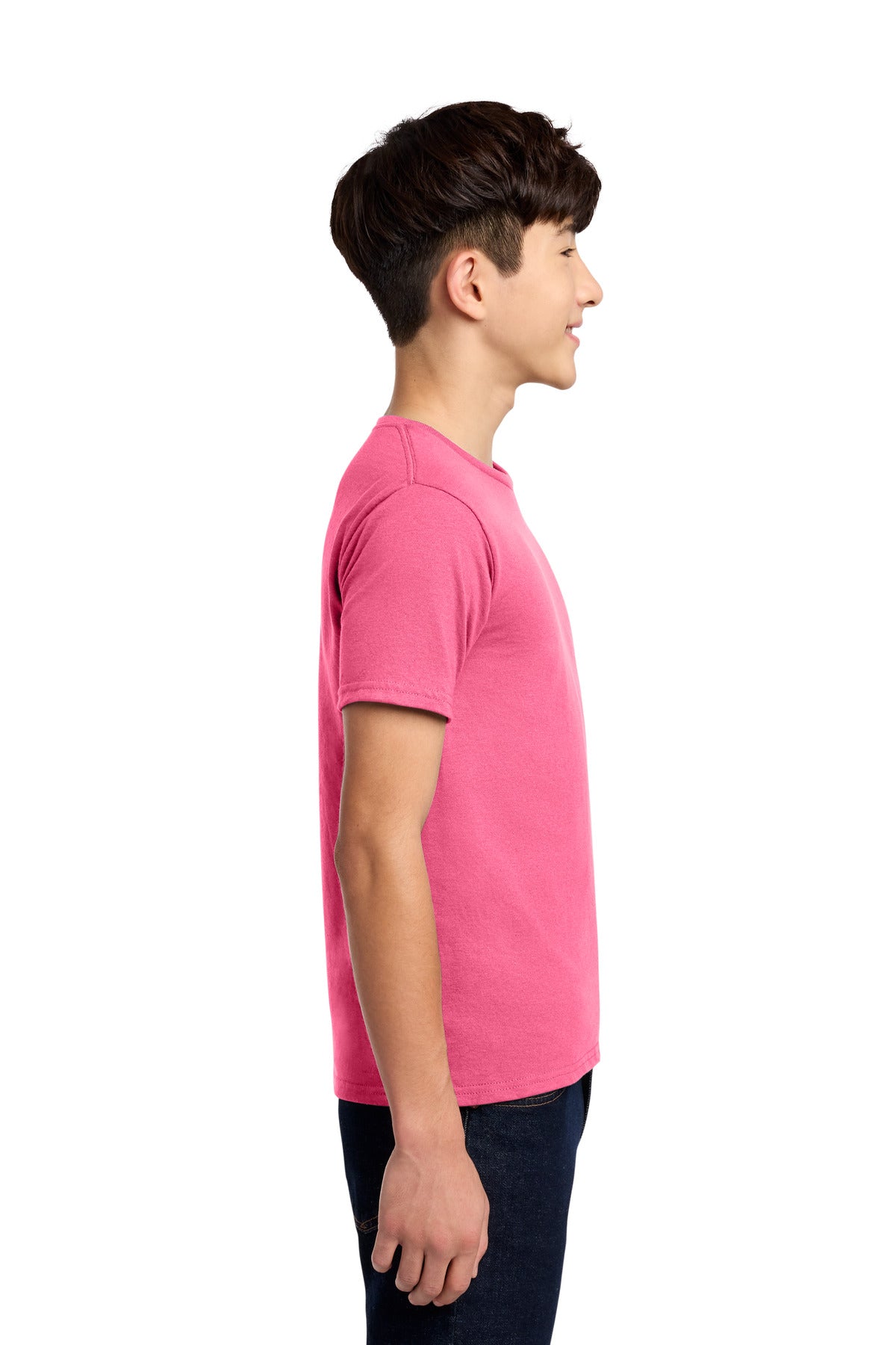 Jerzees - Youth Dri-Power 50/50 Cotton/Poly T-Shirt. 29B - Neon Pink - side