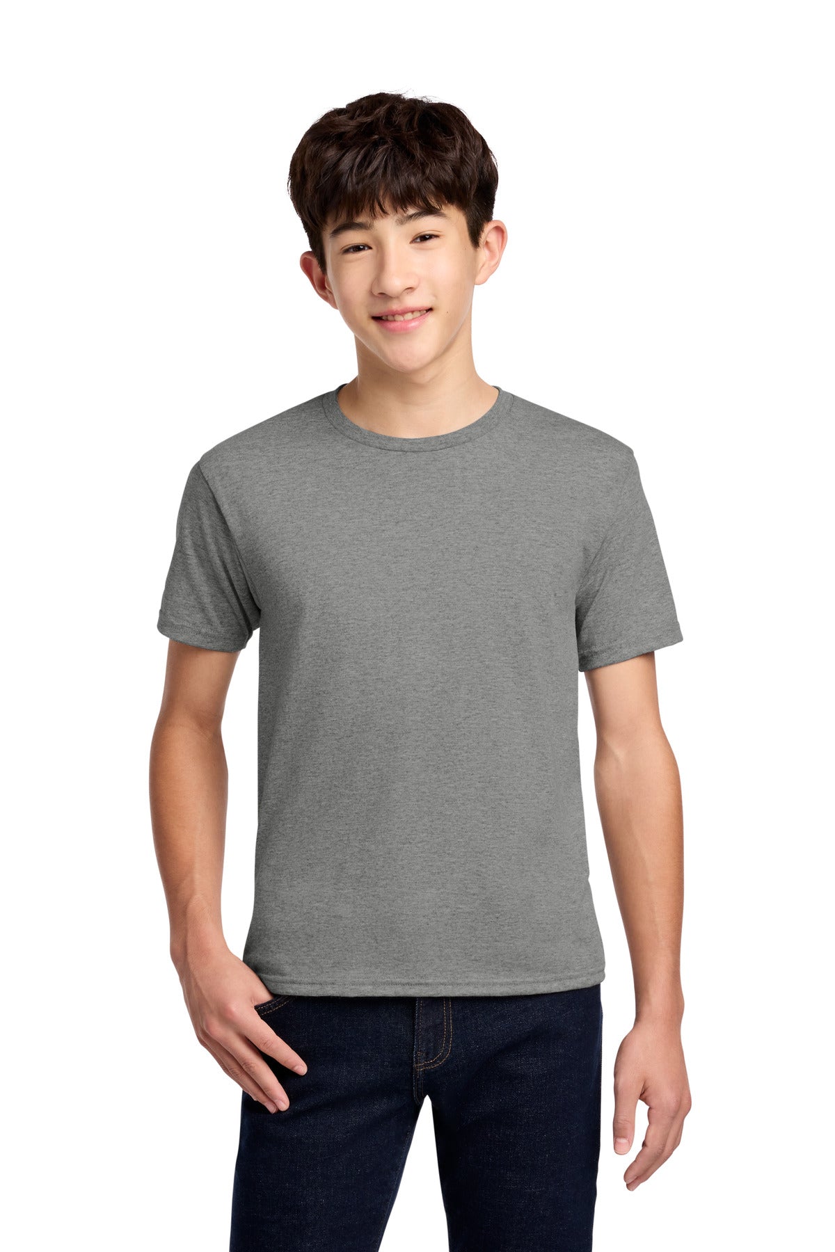 Jerzees - Youth Dri-Power 50/50 Cotton/Poly T-Shirt. 29B - Oxford - front