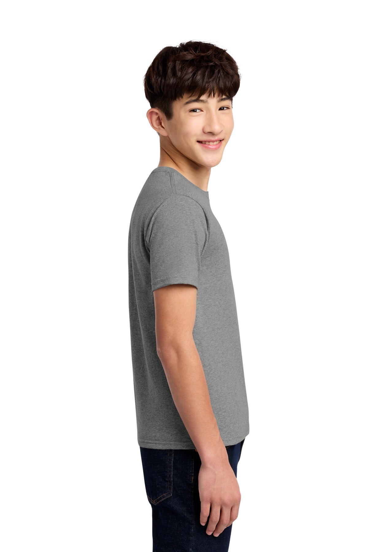 Jerzees - Youth Dri-Power 50/50 Cotton/Poly T-Shirt. 29B - Oxford - side