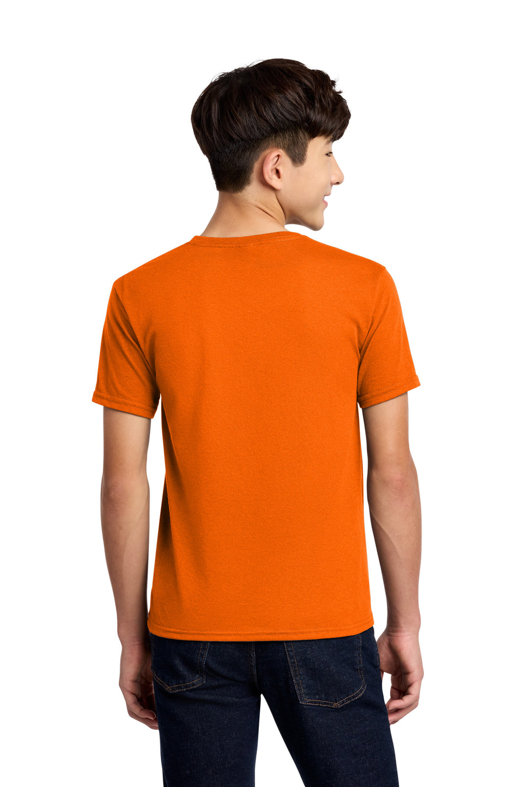 Jerzees - Youth Dri-Power 50/50 Cotton/Poly T-Shirt. 29B - Safety Orange - back