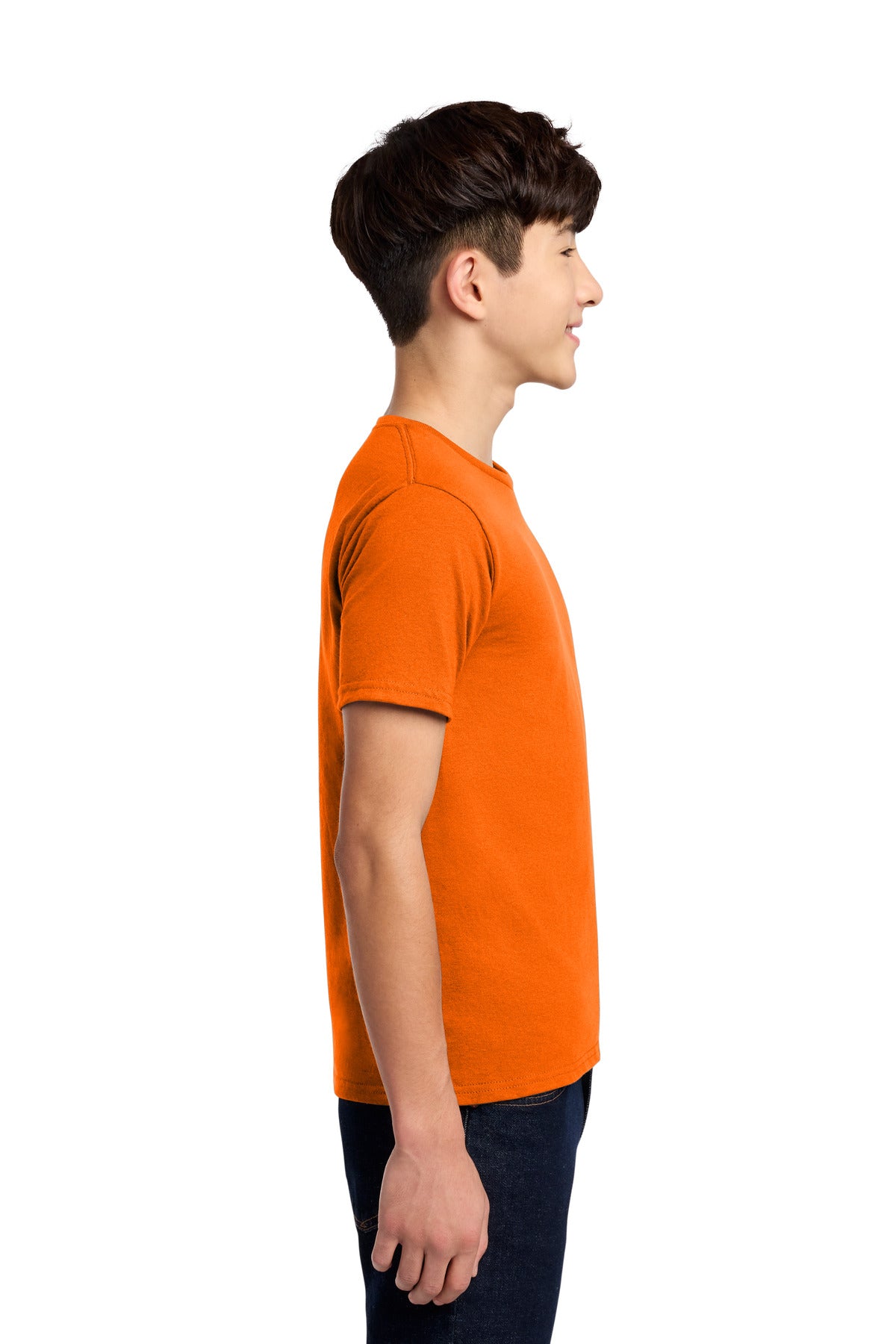 Jerzees - Youth Dri-Power 50/50 Cotton/Poly T-Shirt. 29B - Safety Orange - side