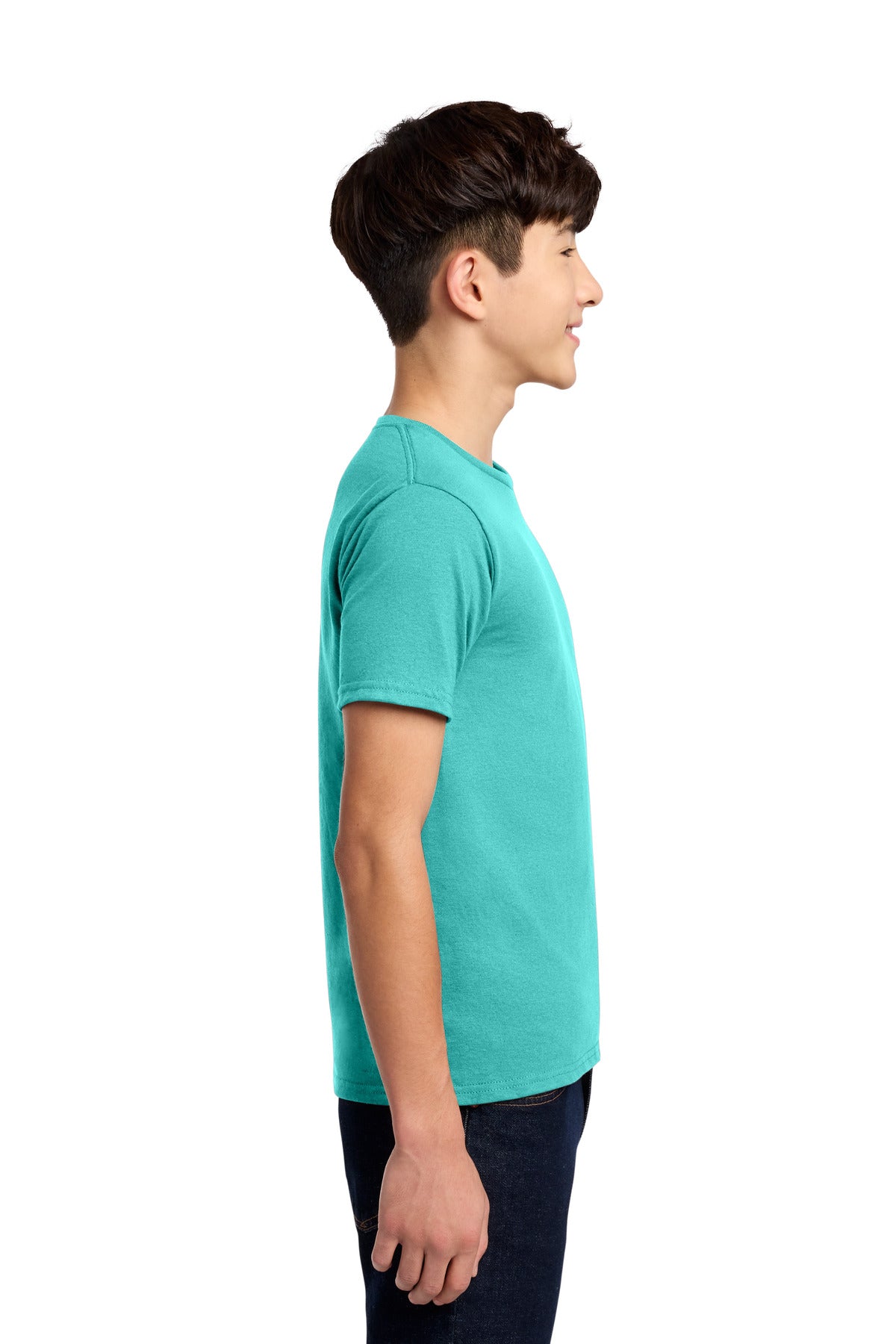 Jerzees - Youth Dri-Power 50/50 Cotton/Poly T-Shirt. 29B - Scuba Blue - side