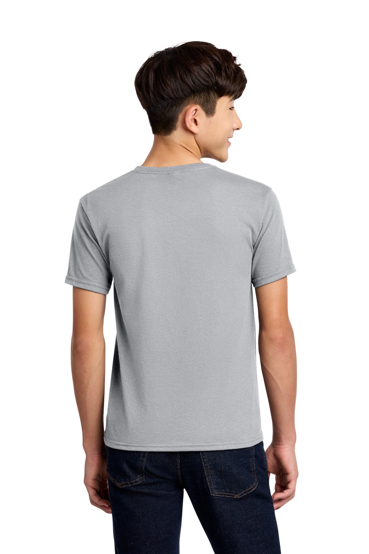 Jerzees - Youth Dri-Power 50/50 Cotton/Poly T-Shirt. 29B - Silver - back