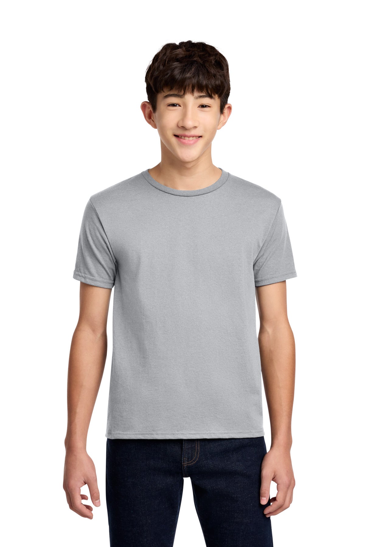 Jerzees - Youth Dri-Power 50/50 Cotton/Poly T-Shirt. 29B - Silver - front