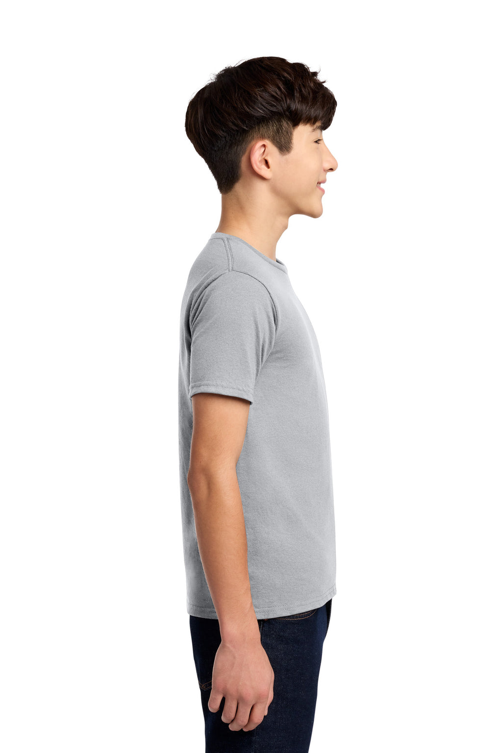 Jerzees - Youth Dri-Power 50/50 Cotton/Poly T-Shirt. 29B - Silver - side