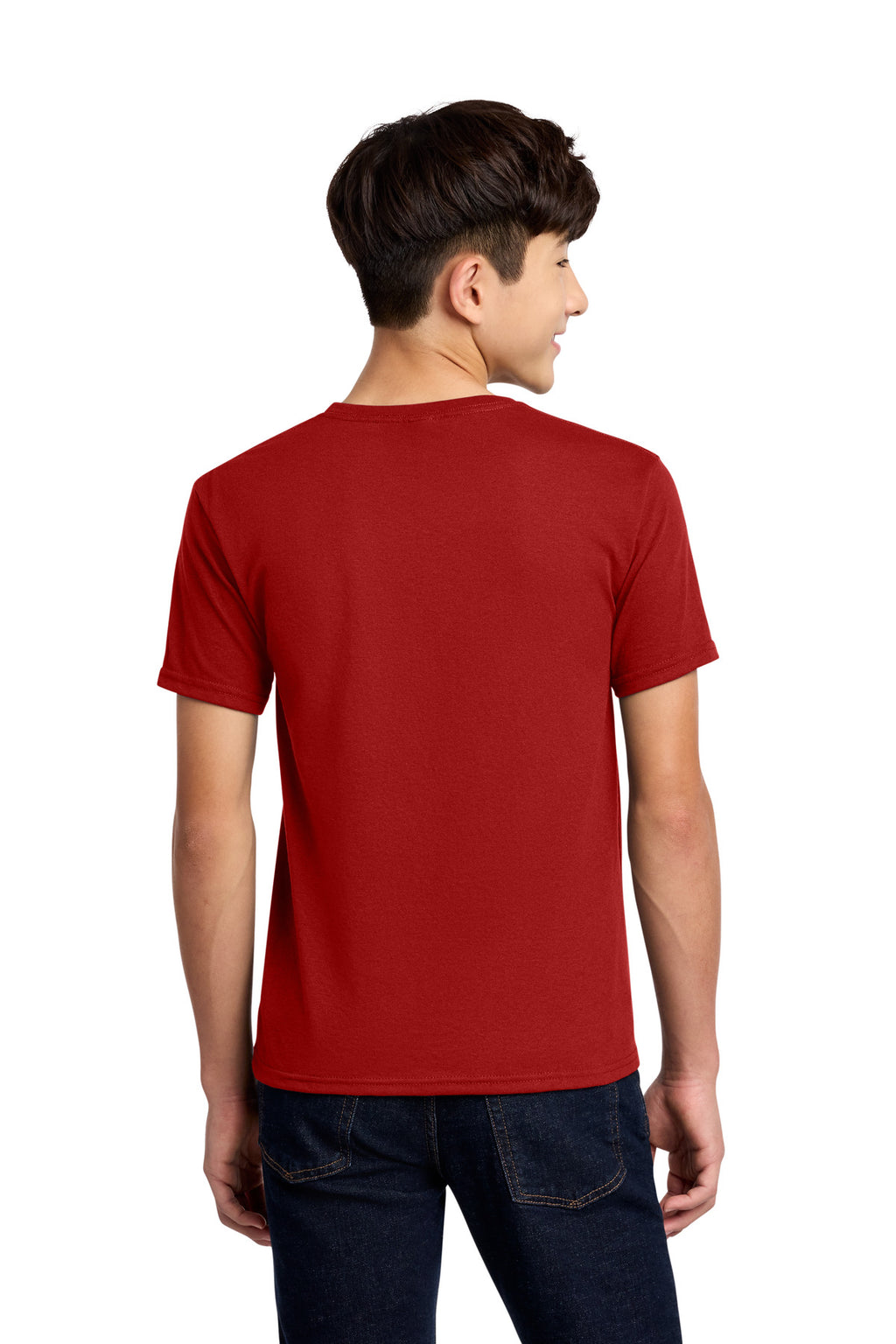 Jerzees - Youth Dri-Power 50/50 Cotton/Poly T-Shirt. 29B - True Red - back