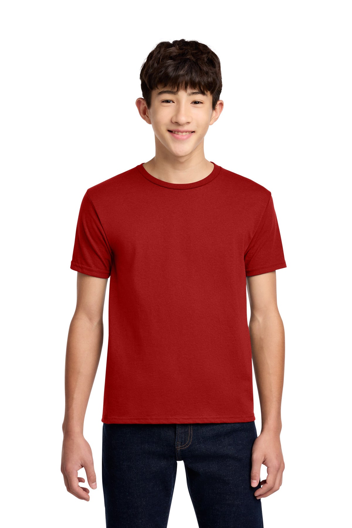 Jerzees - Youth Dri-Power 50/50 Cotton/Poly T-Shirt. 29B - True Red - front