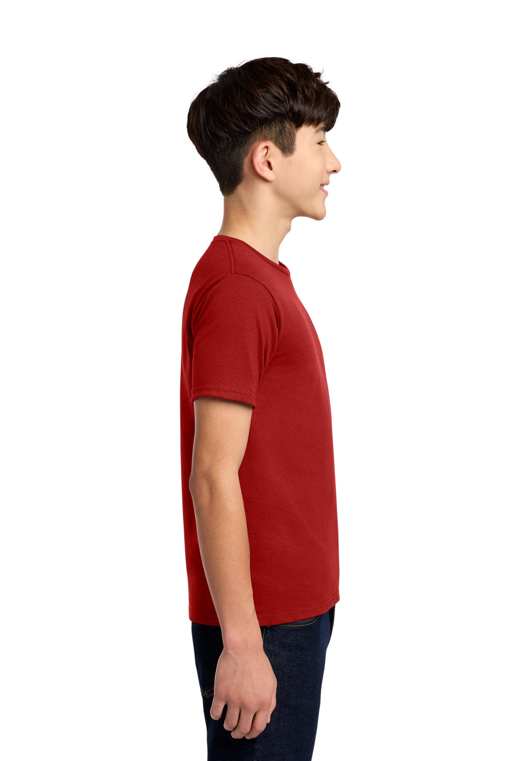 Jerzees - Youth Dri-Power 50/50 Cotton/Poly T-Shirt. 29B - True Red - side