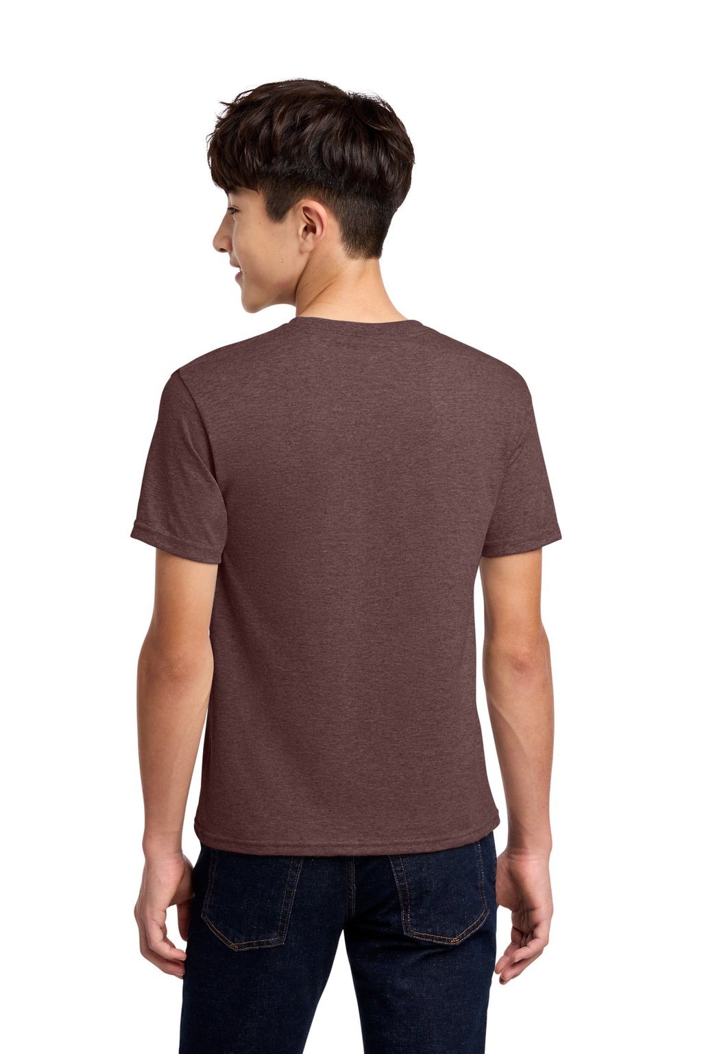 Jerzees - Youth Dri-Power 50/50 Cotton/Poly T-Shirt. 29B - Vintage Heather Maroon - back