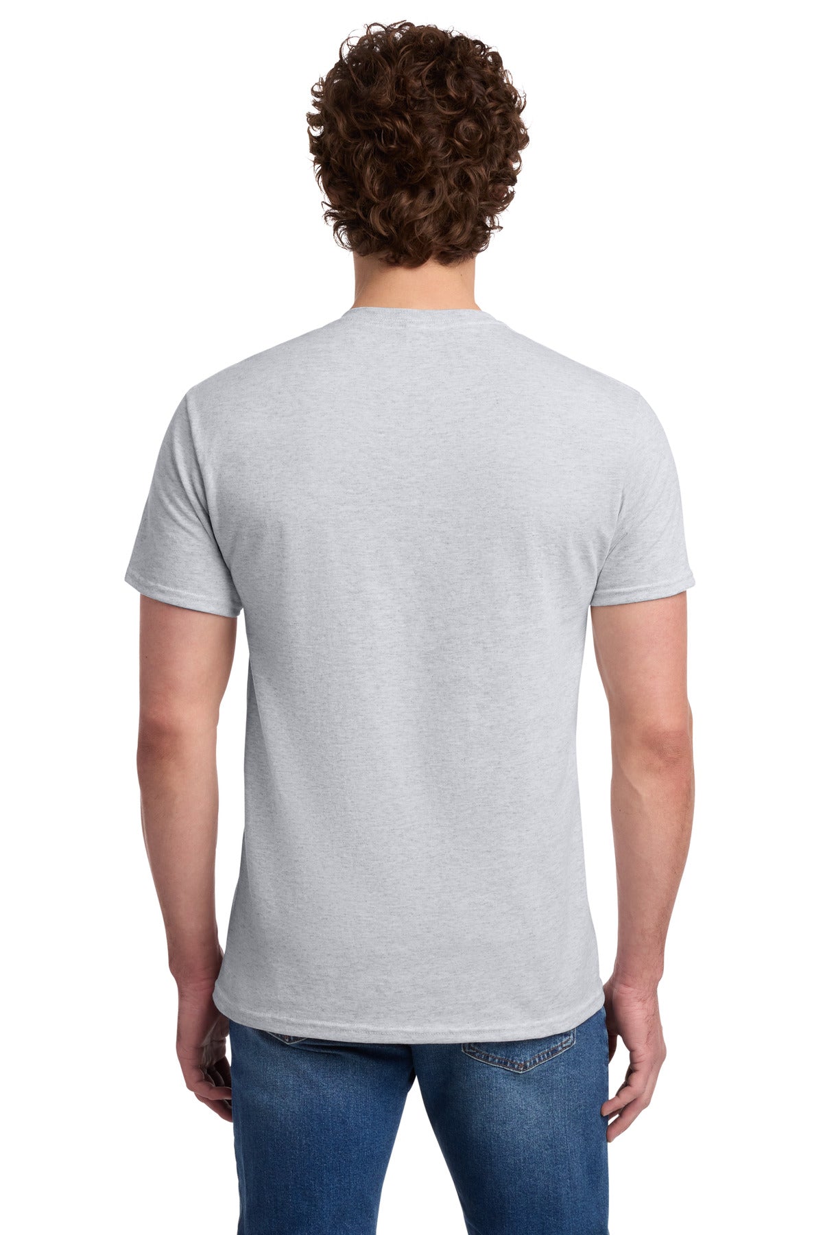 Jerzees - Dri-Power 50/50 Cotton/Poly Pocket T-Shirt. 29MP - Ash - back
