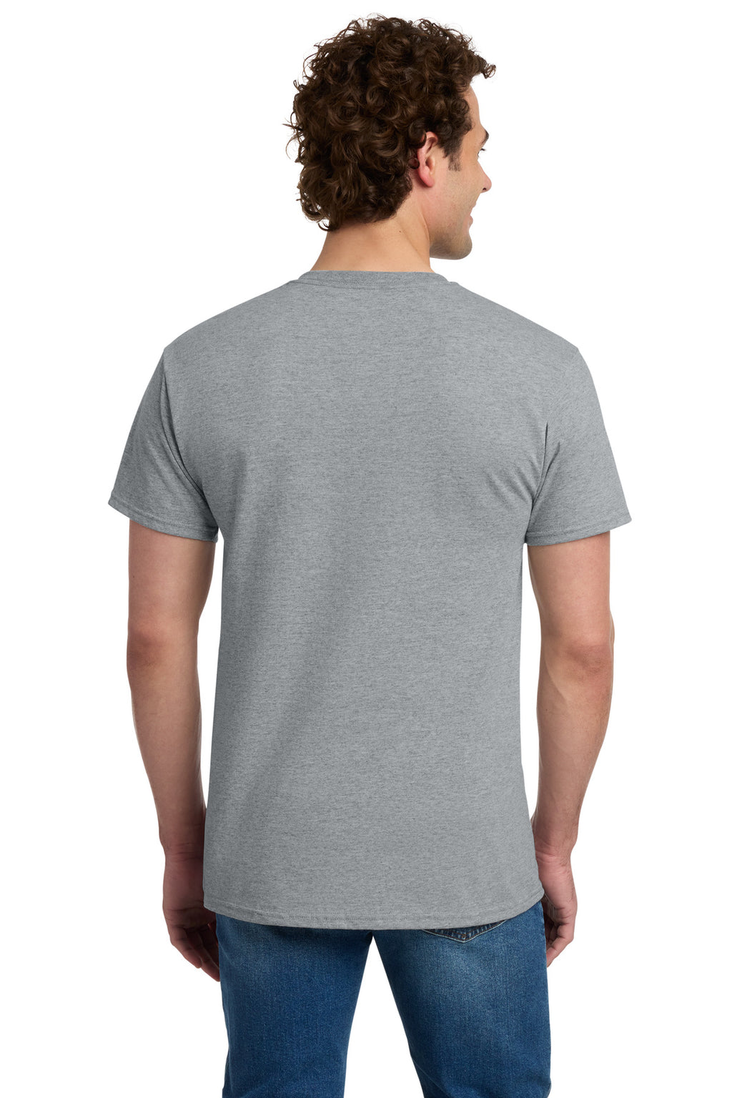 Jerzees - Dri-Power 50/50 Cotton/Poly Pocket T-Shirt. 29MP - Athletic Heather - back