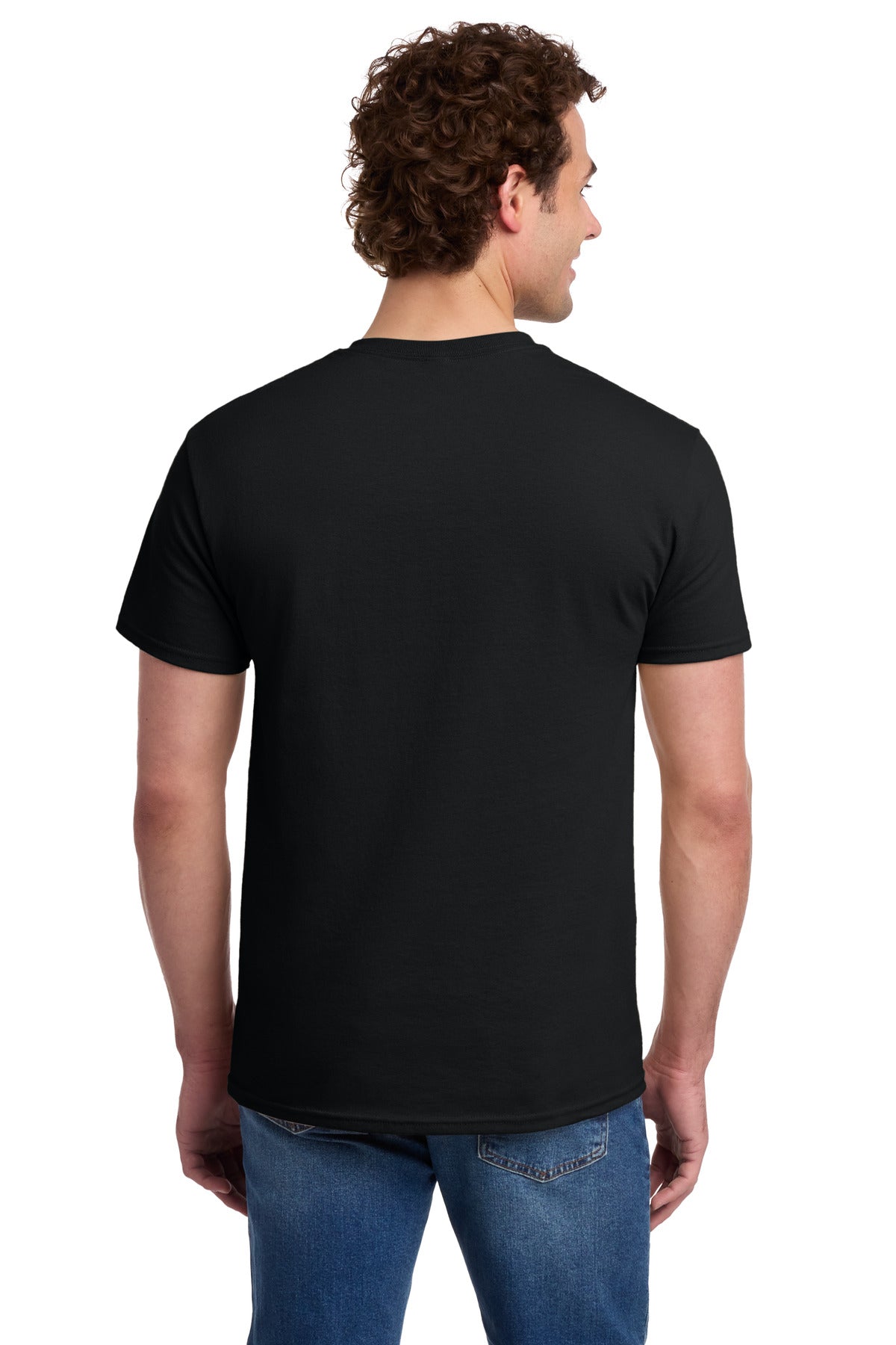 Jerzees - Dri-Power 50/50 Cotton/Poly Pocket T-Shirt. 29MP - Black - back