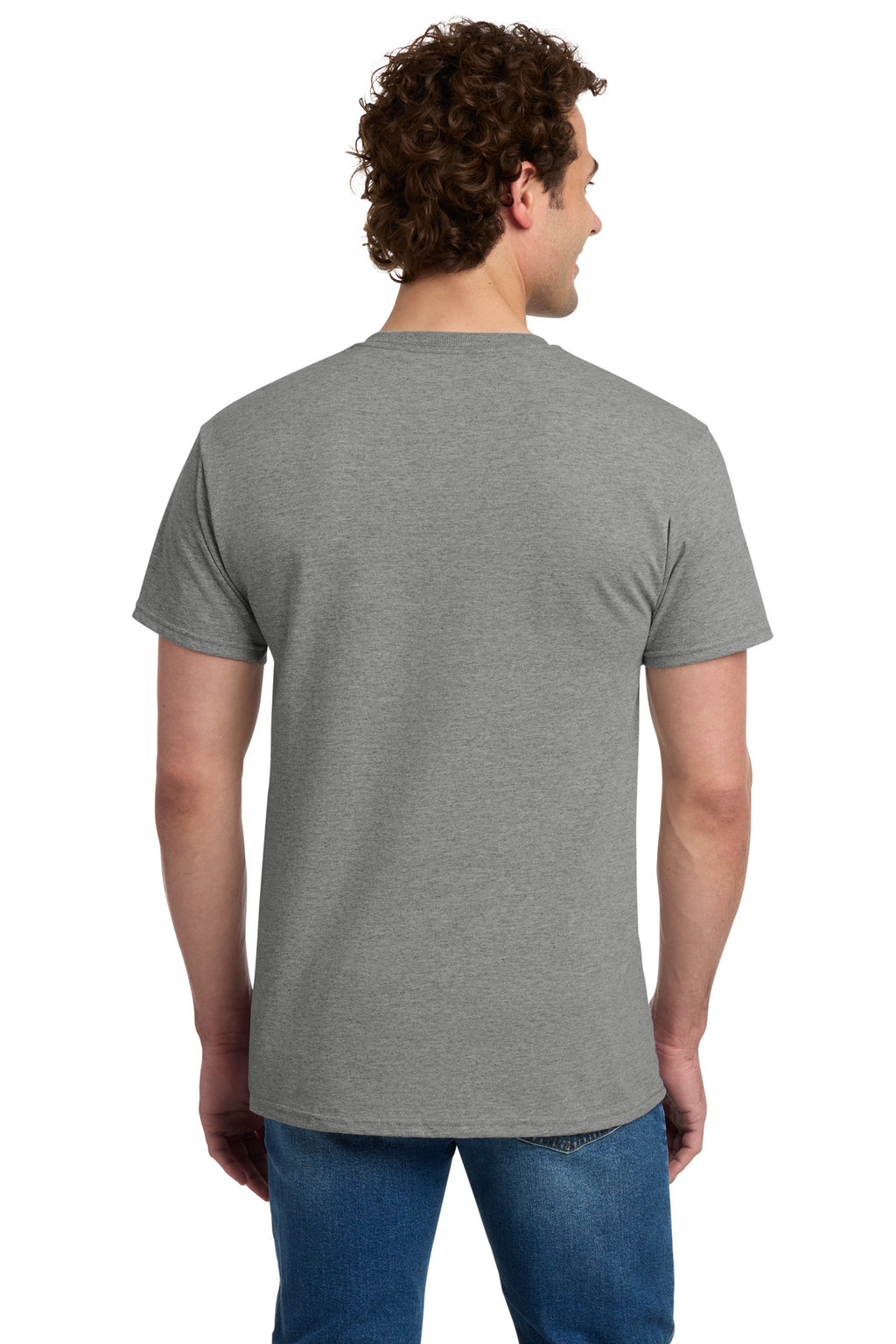 Jerzees - Dri-Power 50/50 Cotton/Poly Pocket T-Shirt. 29MP - Oxford - back