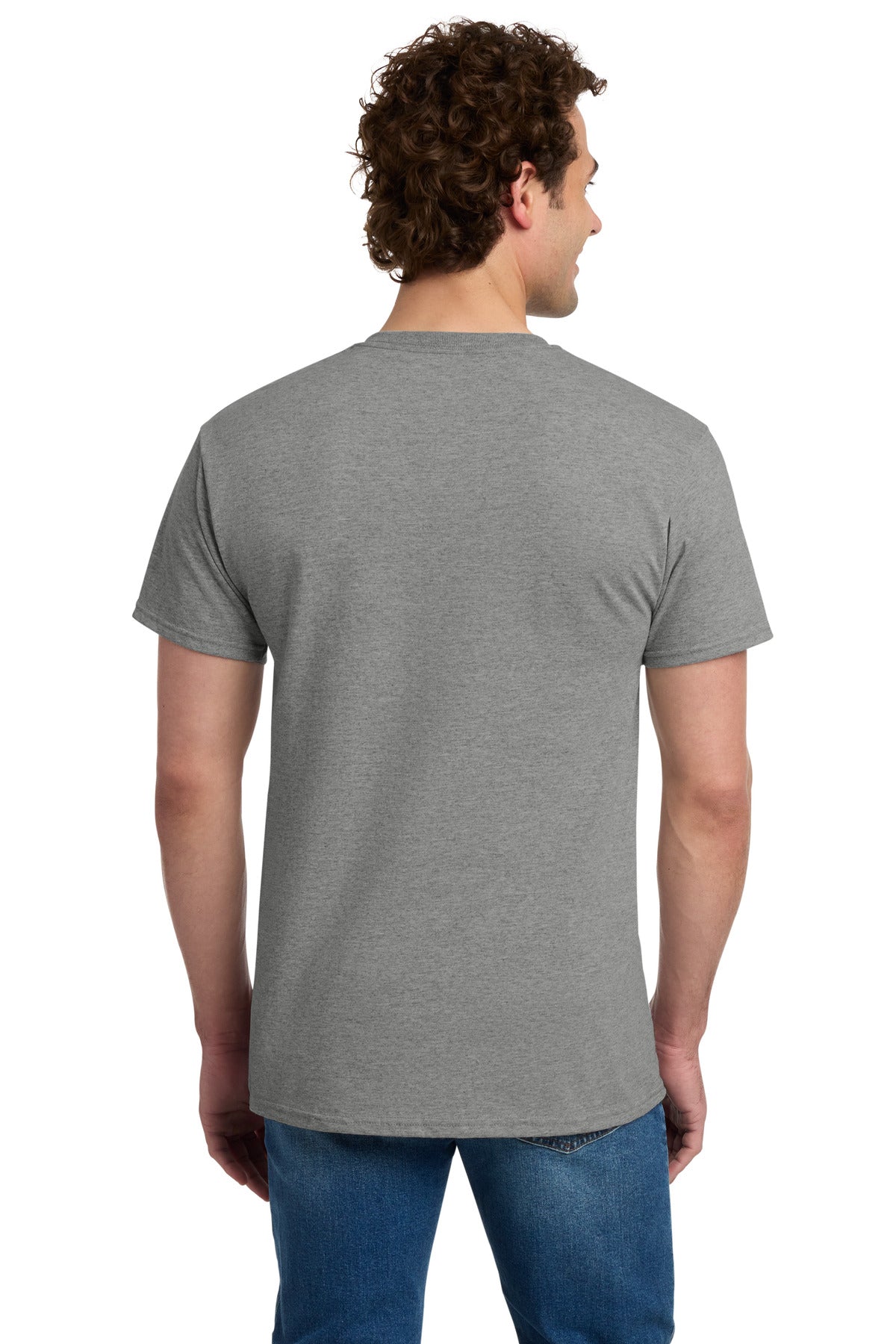 Jerzees - Dri-Power 50/50 Cotton/Poly Pocket T-Shirt. 29MP - Oxford - back