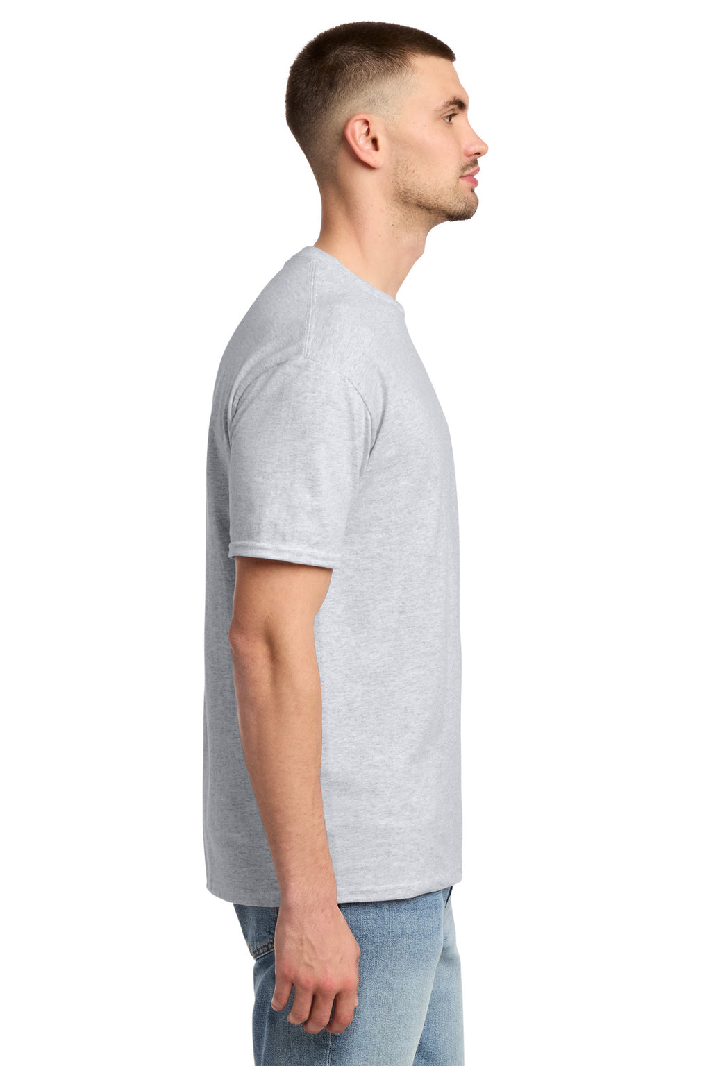 Jerzees - Dri-Power 50/50 Cotton/Poly T-Shirt. 29M - Ash - side