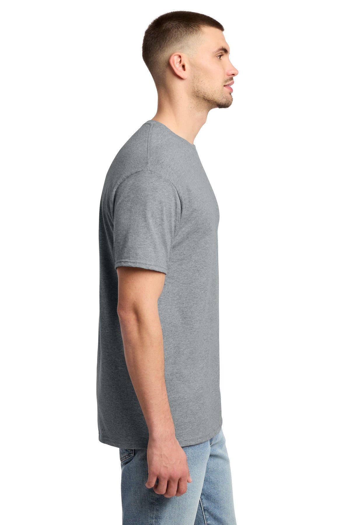 Jerzees - Dri-Power 50/50 Cotton/Poly T-Shirt. 29M - Athletic Heather - side