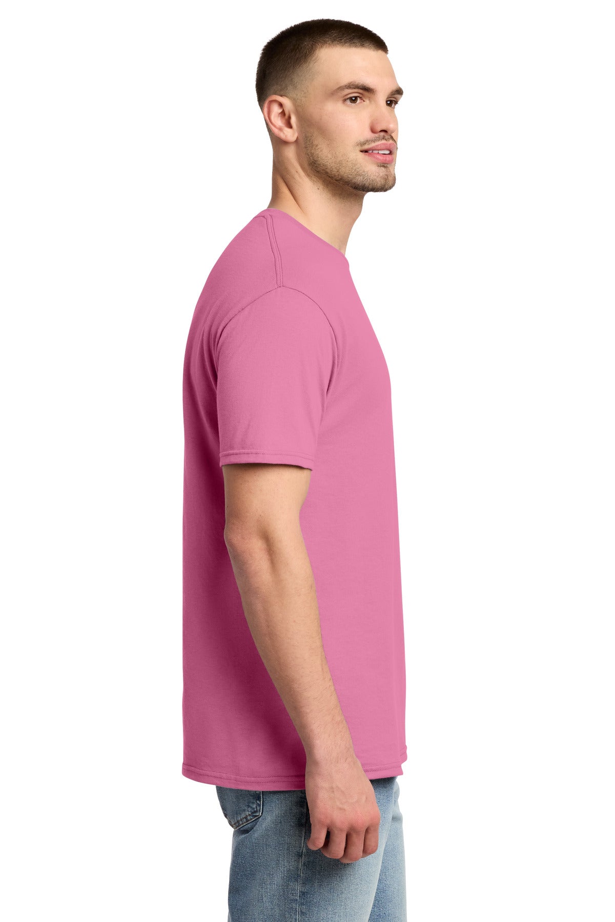 Jerzees - Dri-Power 50/50 Cotton/Poly T-Shirt. 29M - Azalea - side