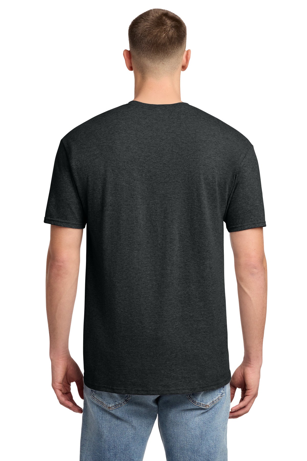 Jerzees - Dri-Power 50/50 Cotton/Poly T-Shirt. 29M - Black Heather - back