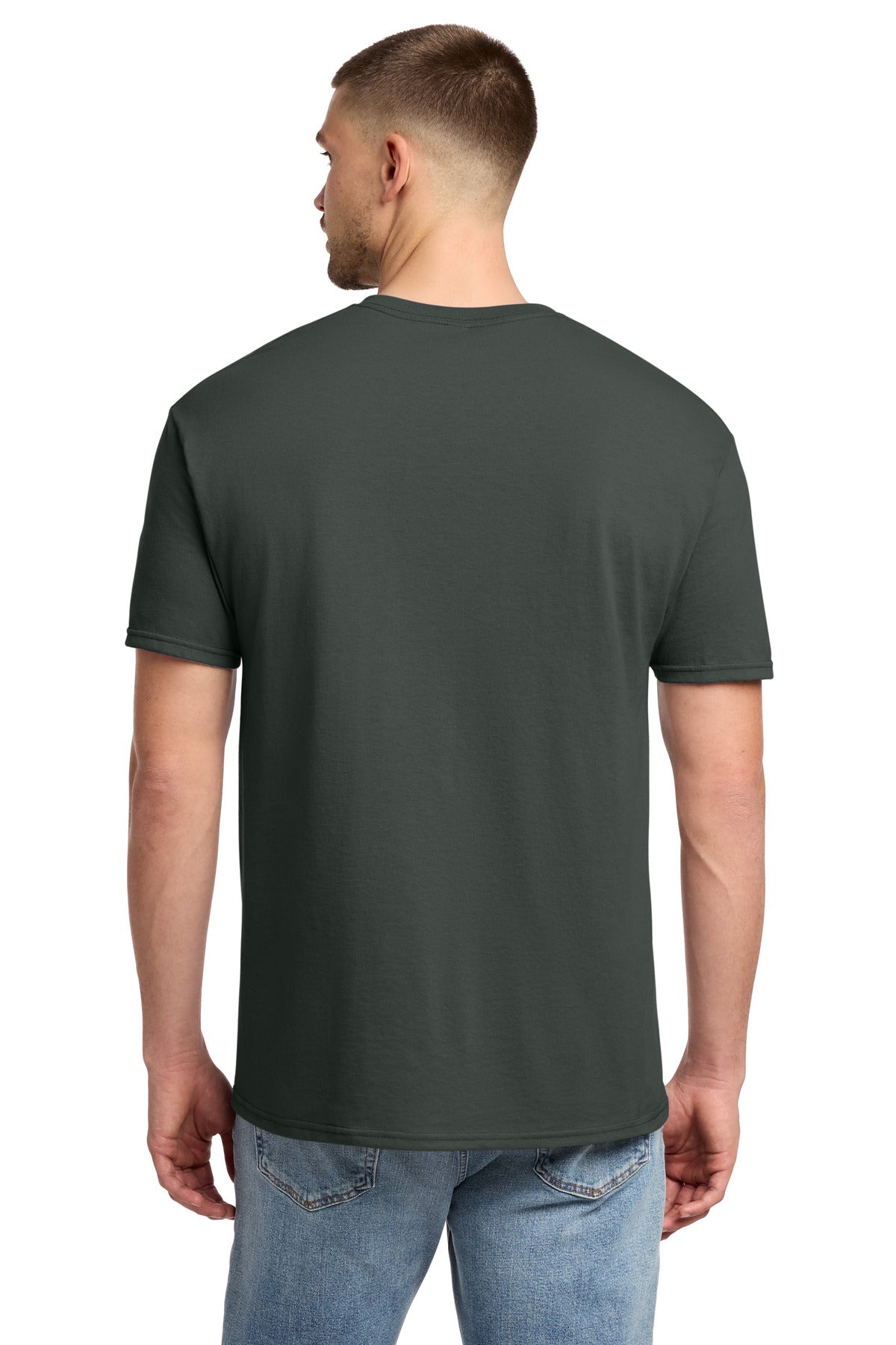 Jerzees - Dri-Power 50/50 Cotton/Poly T-Shirt. 29M - Charcoal Grey - back