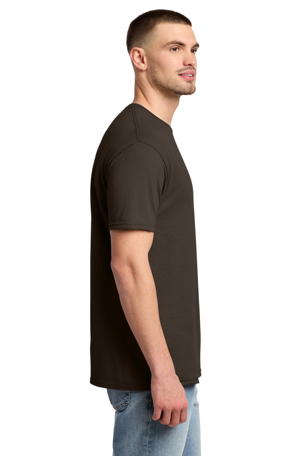 Jerzees - Dri-Power 50/50 Cotton/Poly T-Shirt. 29M - Chocolate - side
