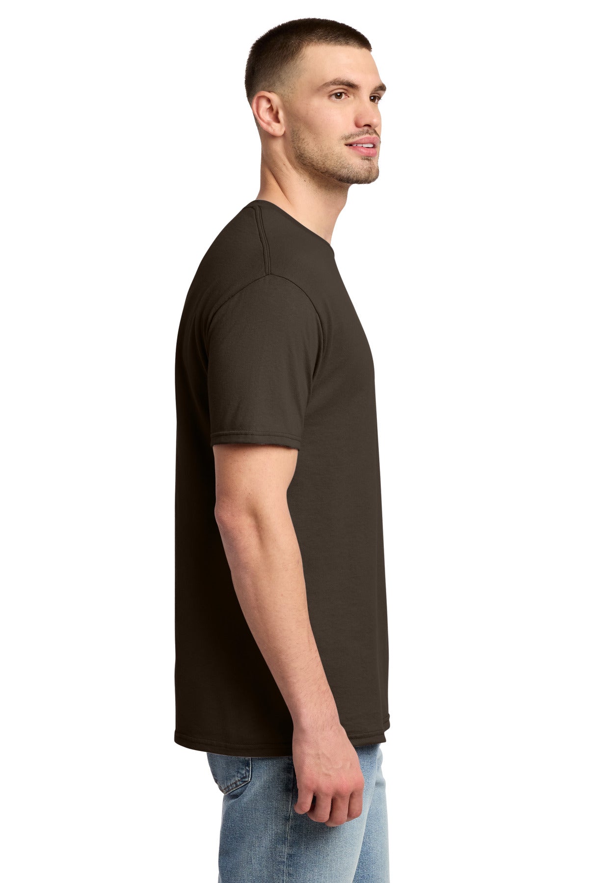 Jerzees - Dri-Power 50/50 Cotton/Poly T-Shirt. 29M - Chocolate - side