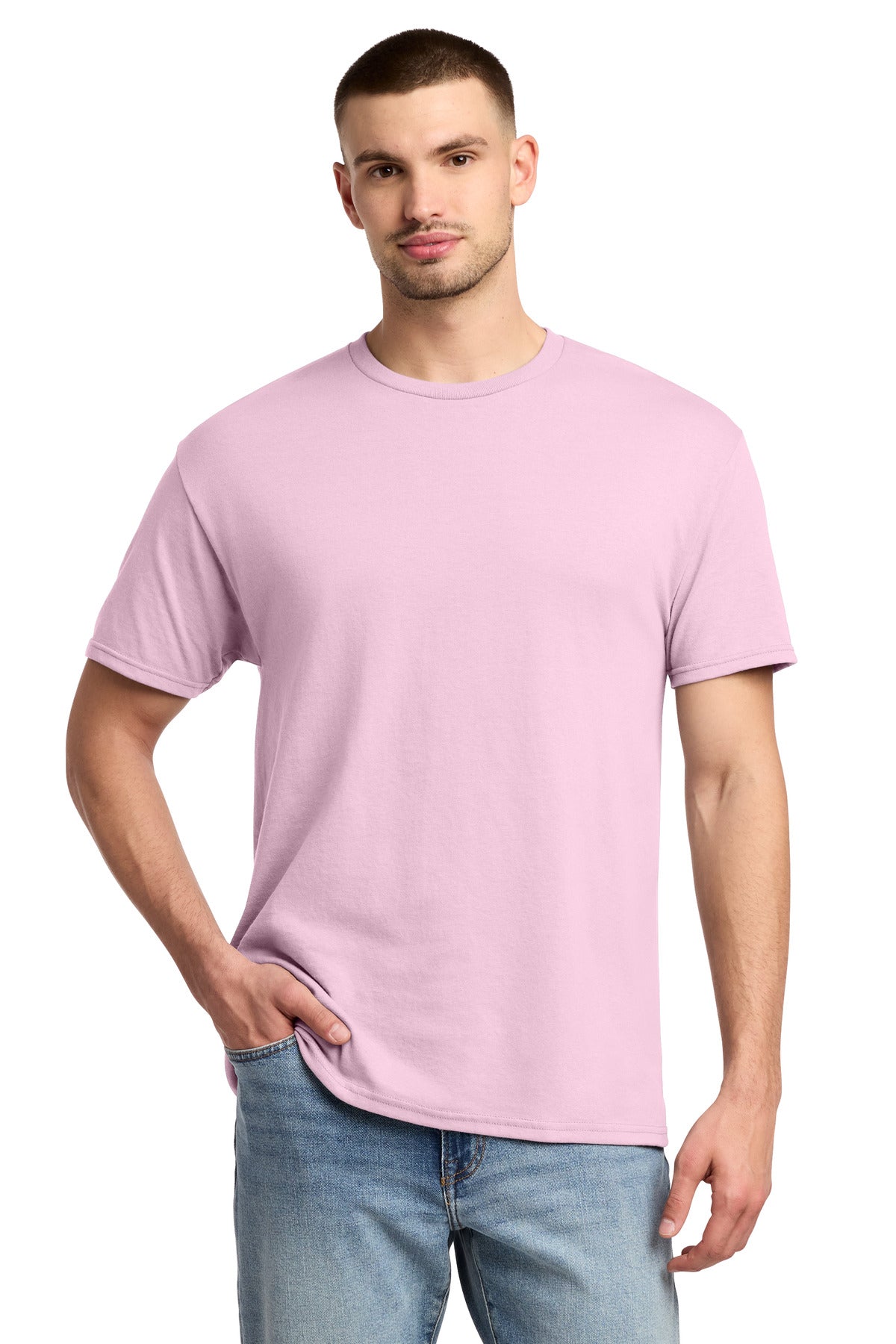 Jerzees - Dri-Power 50/50 Cotton/Poly T-Shirt. 29M - Classic Pink - front