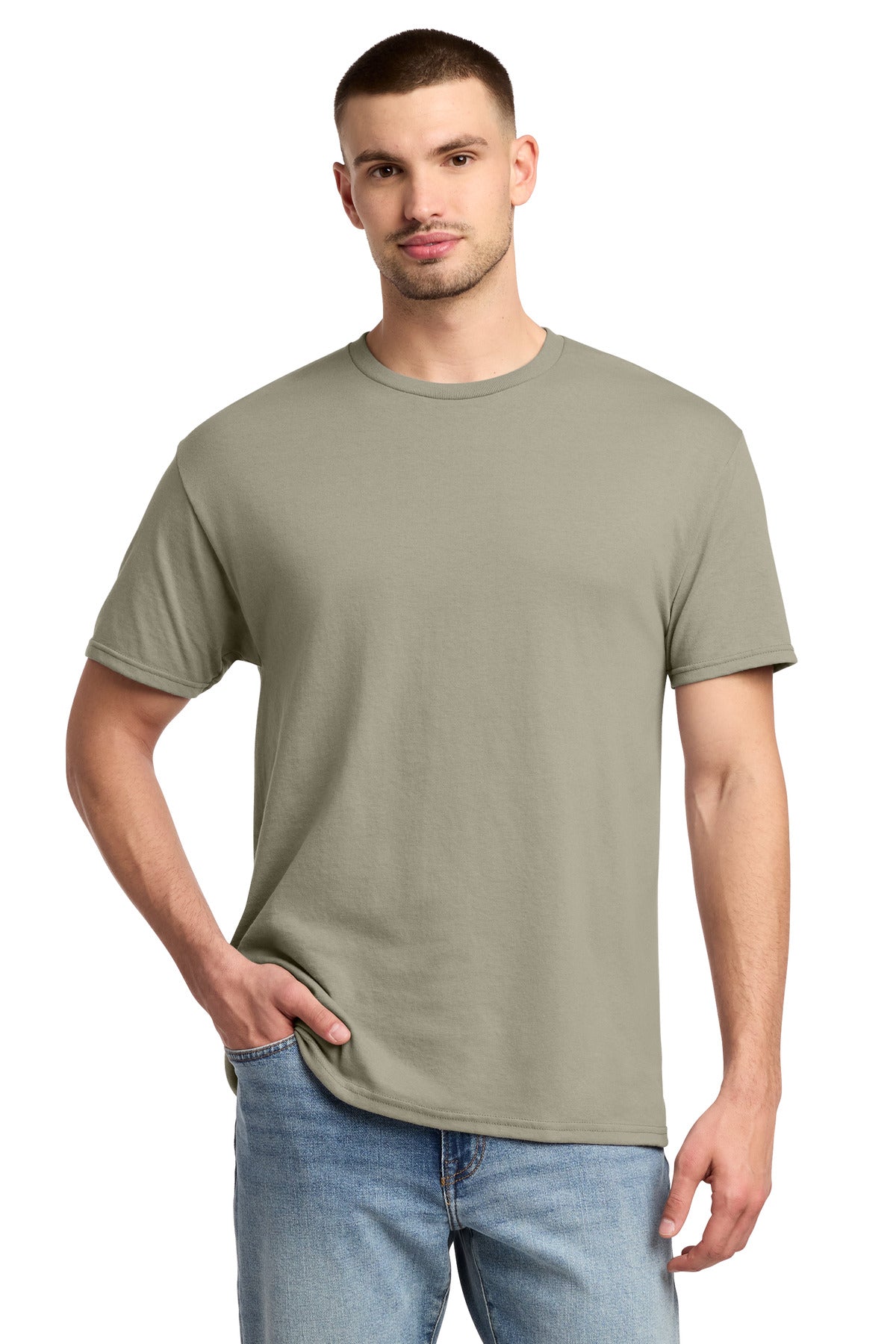 Jerzees - Dri-Power 50/50 Cotton/Poly T-Shirt. 29M - Clay - front