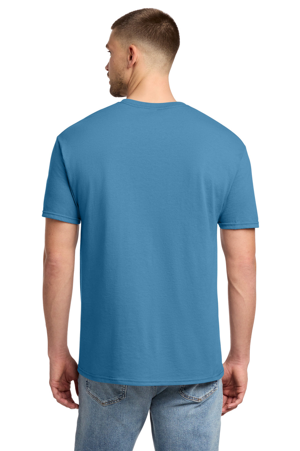 Jerzees - Dri-Power 50/50 Cotton/Poly T-Shirt. 29M - Columbia Blue - back
