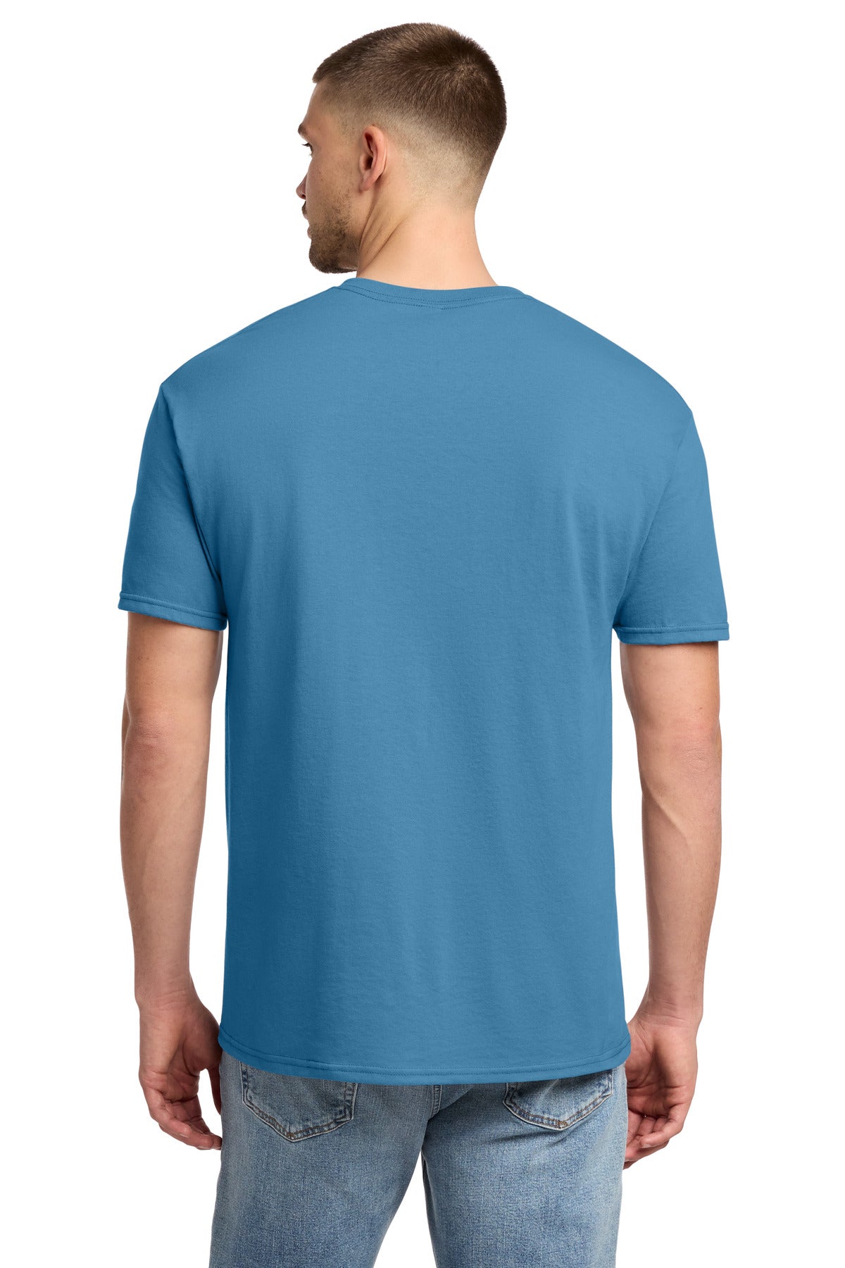 Jerzees - Dri-Power 50/50 Cotton/Poly T-Shirt. 29M - Columbia Blue - back