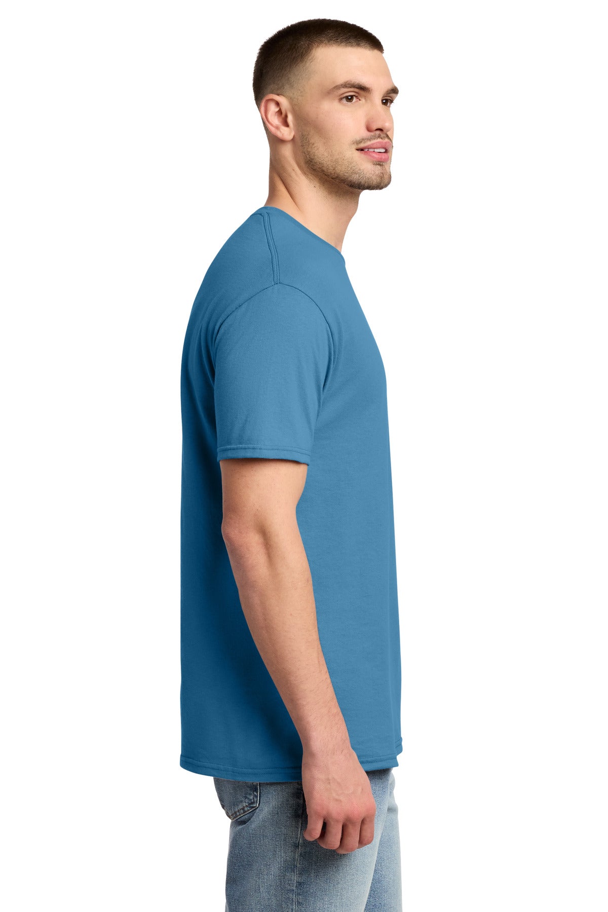 Jerzees - Dri-Power 50/50 Cotton/Poly T-Shirt. 29M - Columbia Blue - side
