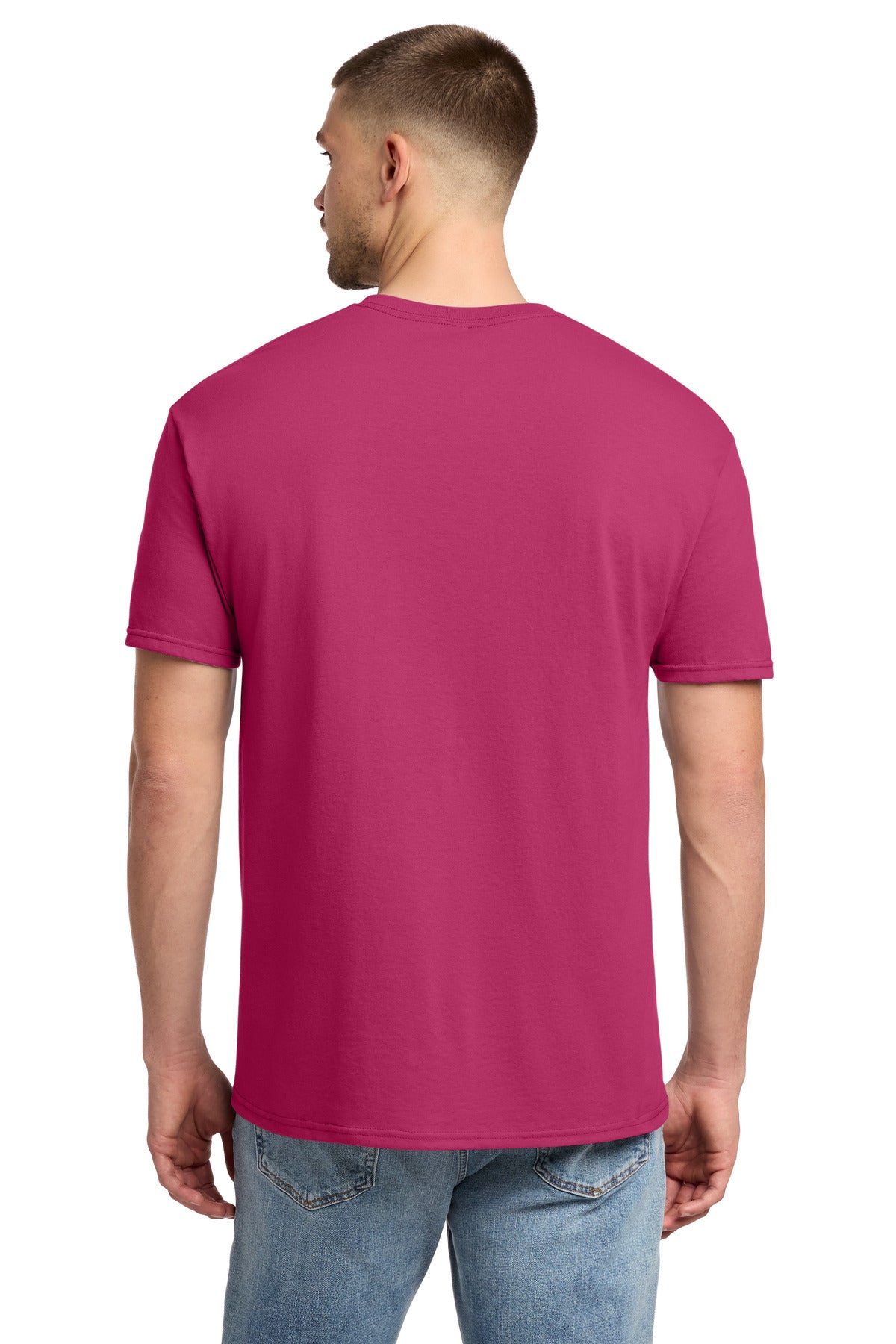 Jerzees - Dri-Power 50/50 Cotton/Poly T-Shirt. 29M - Cyber Pink - back