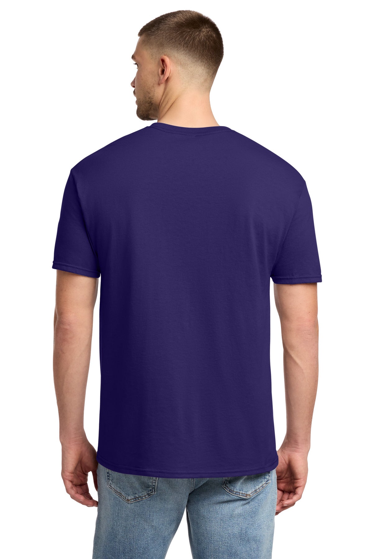 Jerzees - Dri-Power 50/50 Cotton/Poly T-Shirt. 29M - Deep Purple - back