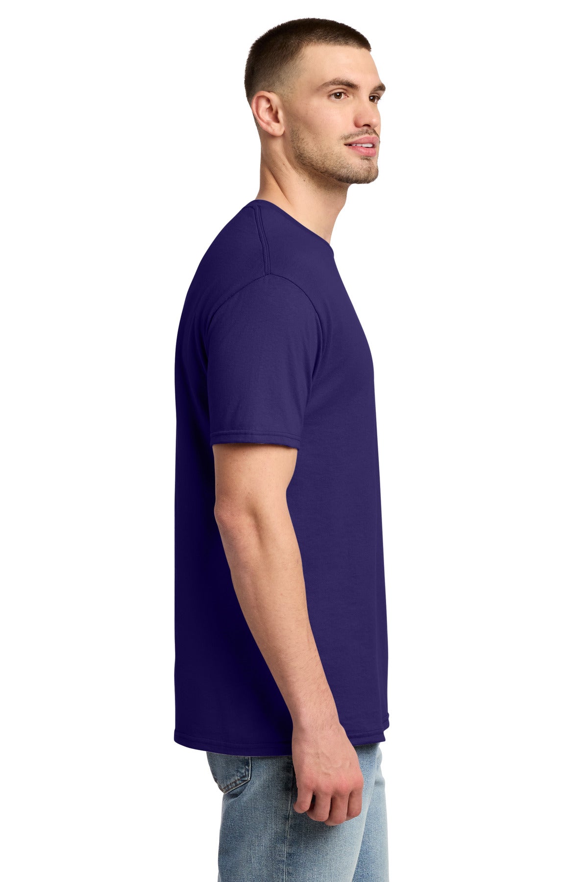 Jerzees - Dri-Power 50/50 Cotton/Poly T-Shirt. 29M - Deep Purple - side