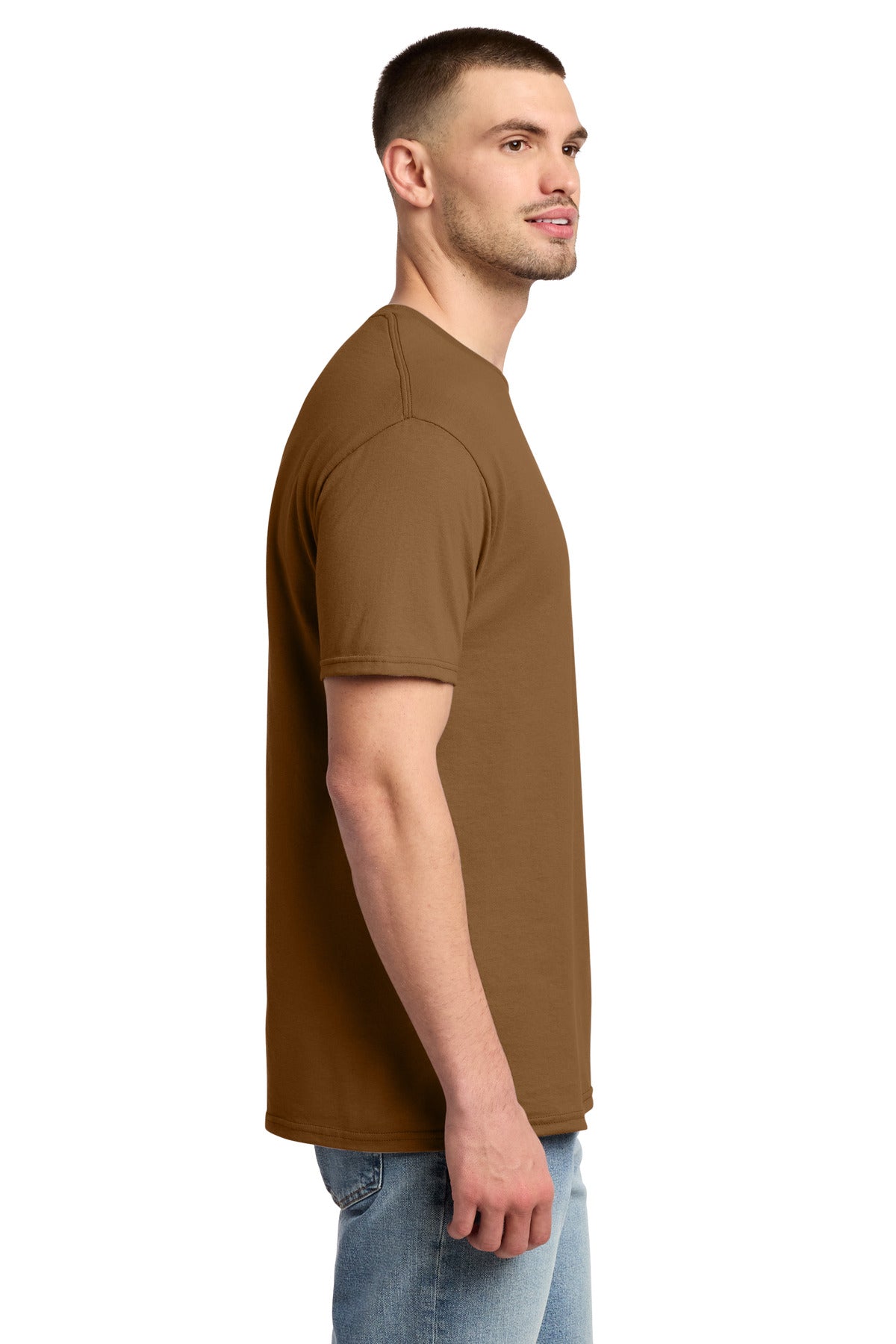 Jerzees - Dri-Power 50/50 Cotton/Poly T-Shirt. 29M - Golden Pecan - side