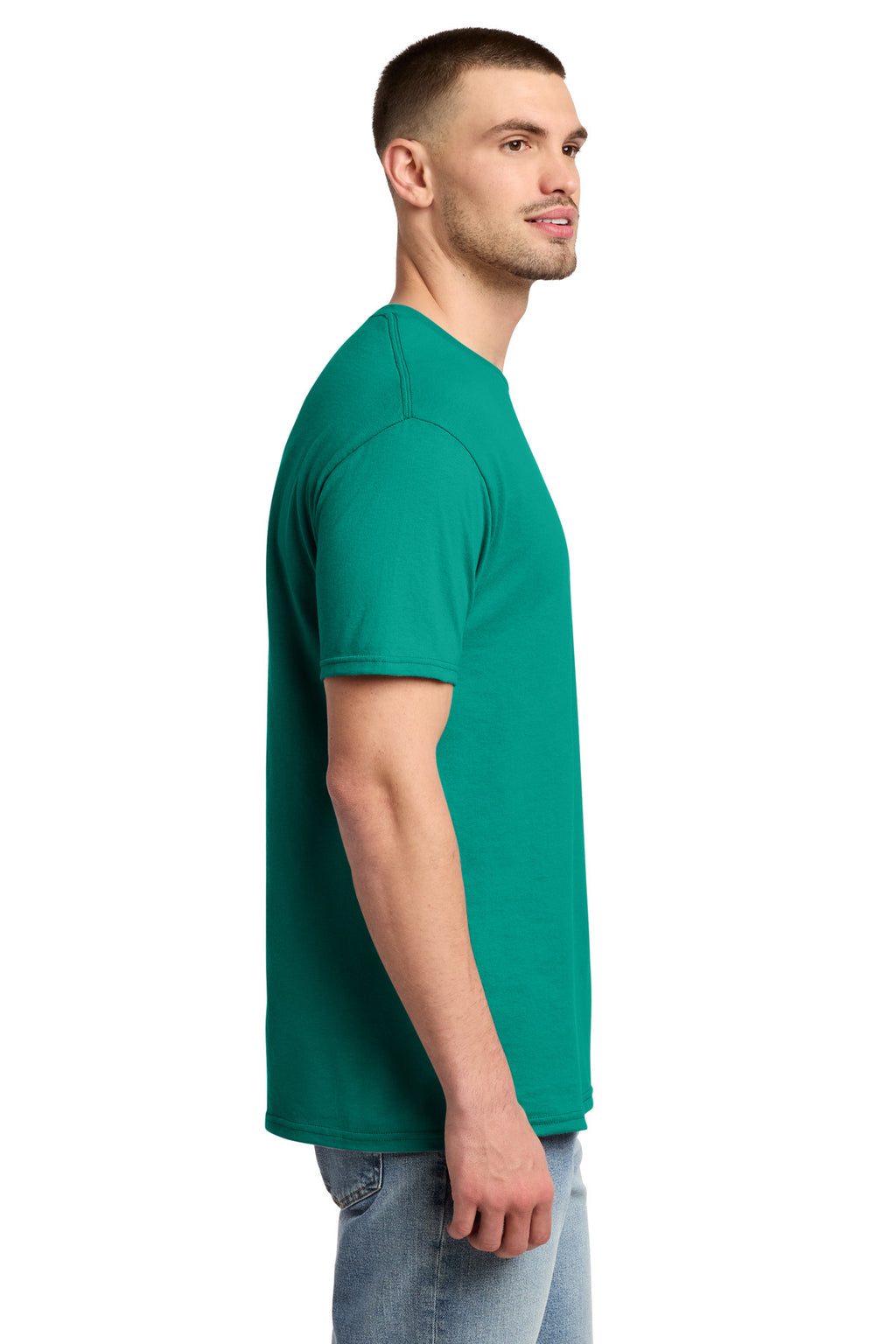Jerzees - Dri-Power 50/50 Cotton/Poly T-Shirt. 29M - Jade - side