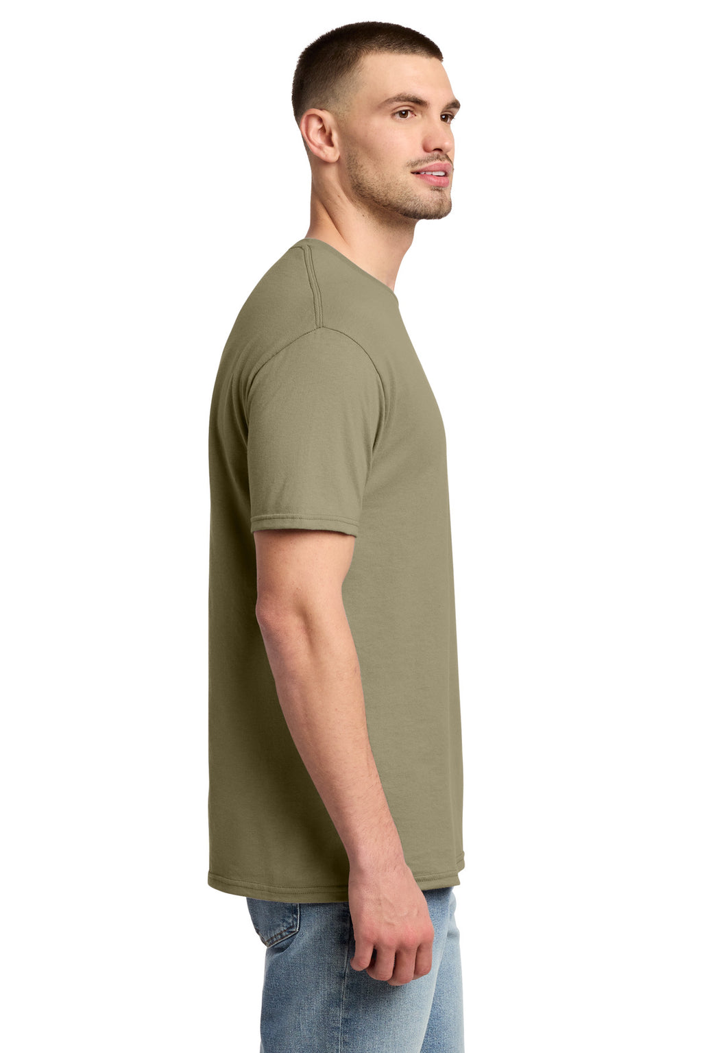Jerzees - Dri-Power 50/50 Cotton/Poly T-Shirt. 29M - Khaki - side