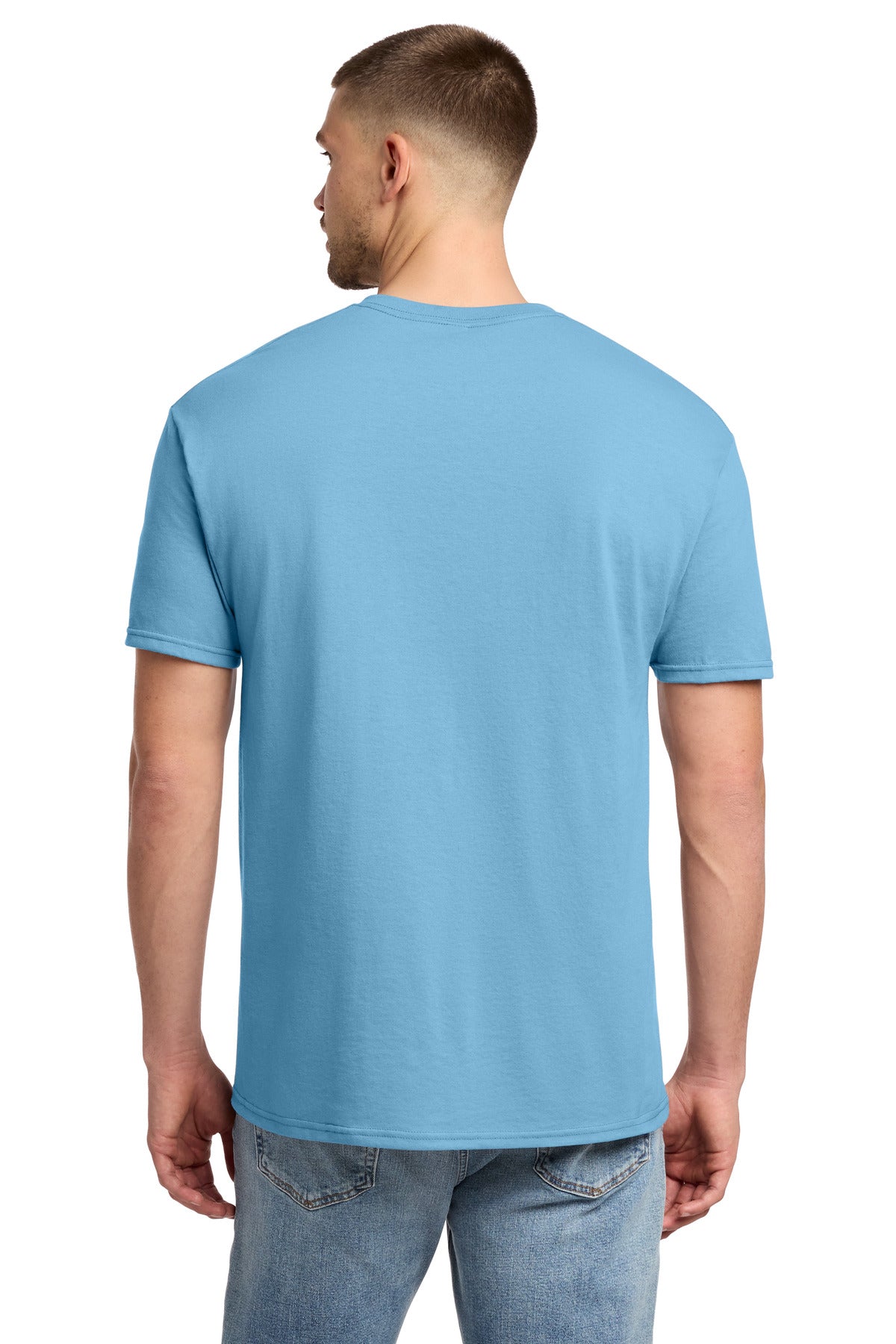 Jerzees - Dri-Power 50/50 Cotton/Poly T-Shirt. 29M - Light Blue - back