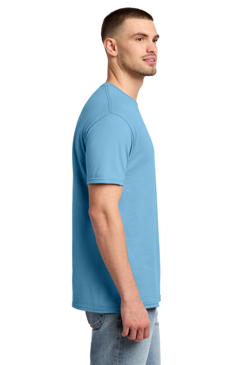 Jerzees - Dri-Power 50/50 Cotton/Poly T-Shirt. 29M - Light Blue - side