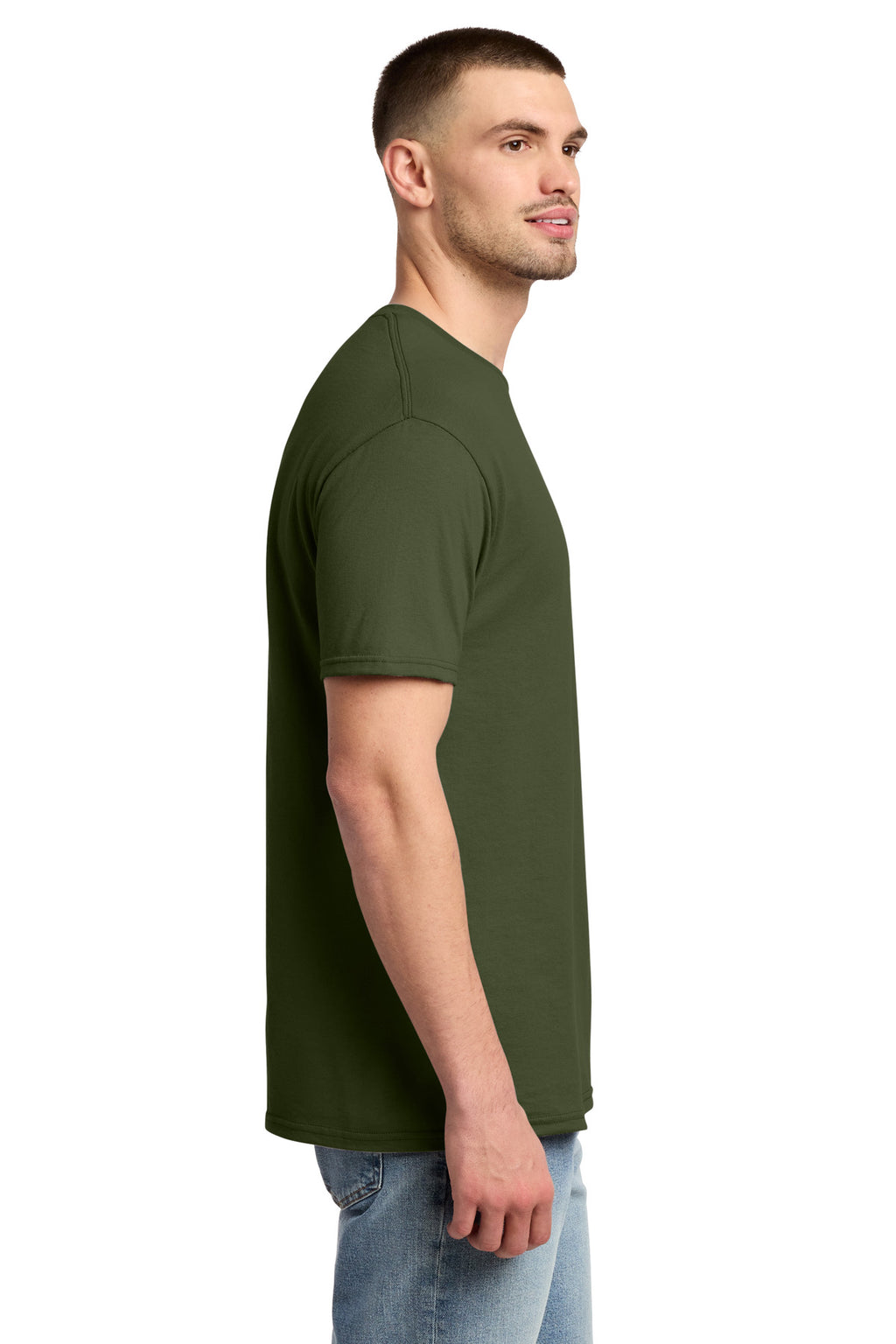 Jerzees - Dri-Power 50/50 Cotton/Poly T-Shirt. 29M - Military Green - side