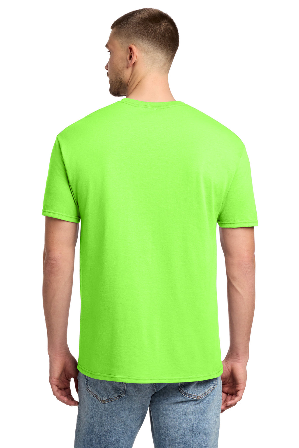 Jerzees - Dri-Power 50/50 Cotton/Poly T-Shirt. 29M - Neon Green - back